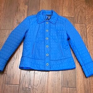 Rafaella royal blue lightweight quilted puffer jacket size Large